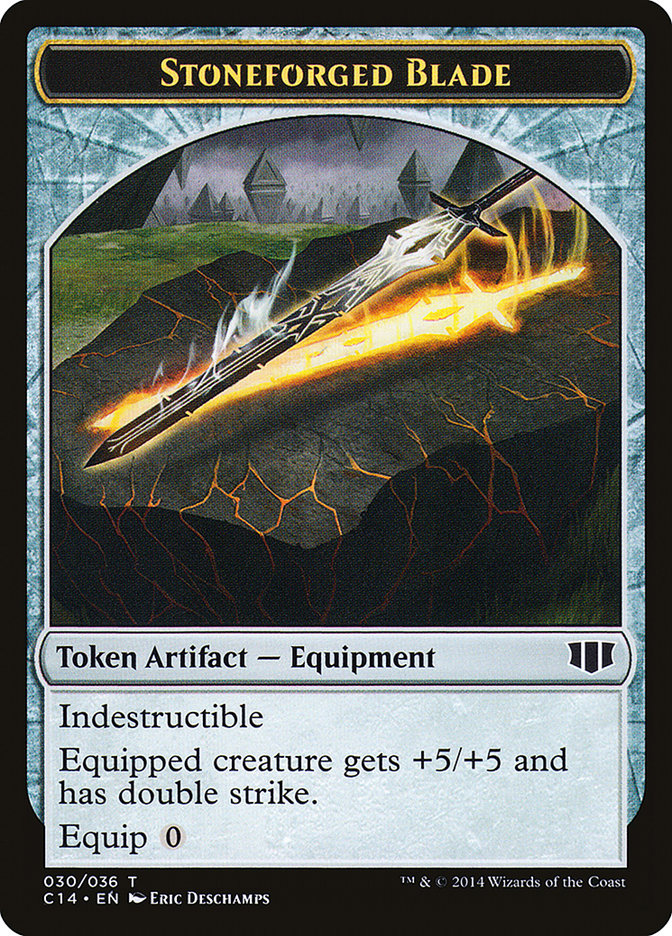 Stoneforged Blade // Germ Double-Sided Token [Commander 2014 Tokens] | Gate City Games LLC
