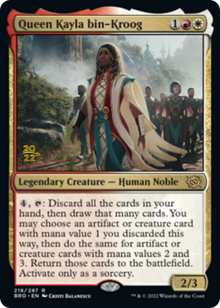 Queen Kayla bin-Kroog [The Brothers' War Prerelease Promos] | Gate City Games LLC