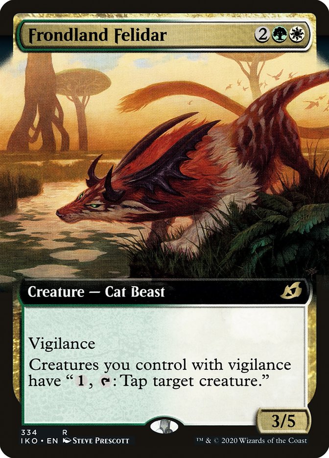 Frondland Felidar (Extended Art) [Ikoria: Lair of Behemoths] | Gate City Games LLC