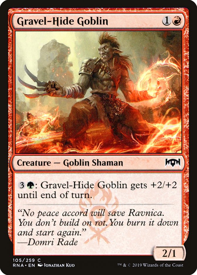Gravel-Hide Goblin [Ravnica Allegiance] | Gate City Games LLC