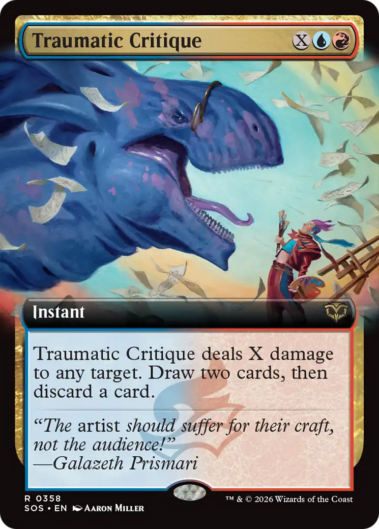 Traumatic Critique (Extended Art) [Secrets of Strixhaven] | Gate City Games LLC