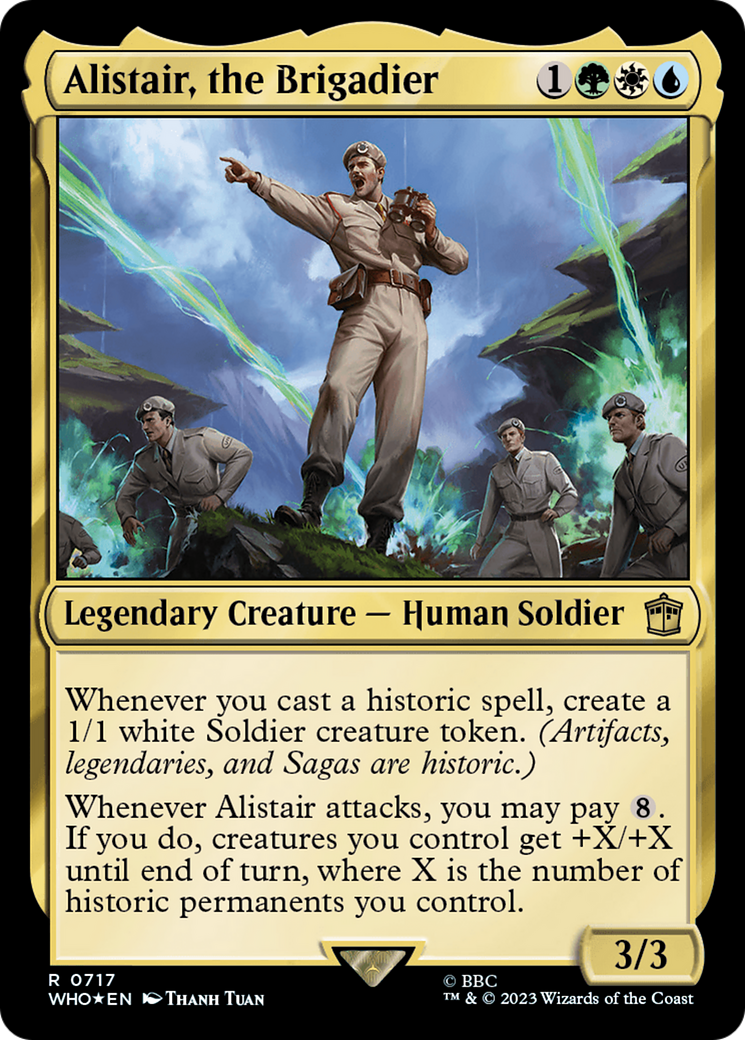 Alistair, the Brigadier (Surge Foil) [Doctor Who] | Gate City Games LLC