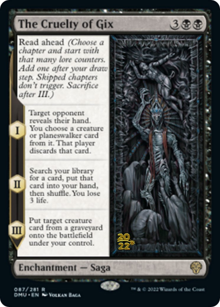 The Cruelty of Gix [Dominaria United Prerelease Promos] | Gate City Games LLC