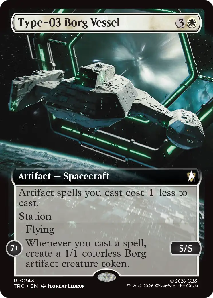 Type-03 Borg Vessel (Extended Art) [Star Trek Commander] | Gate City Games LLC