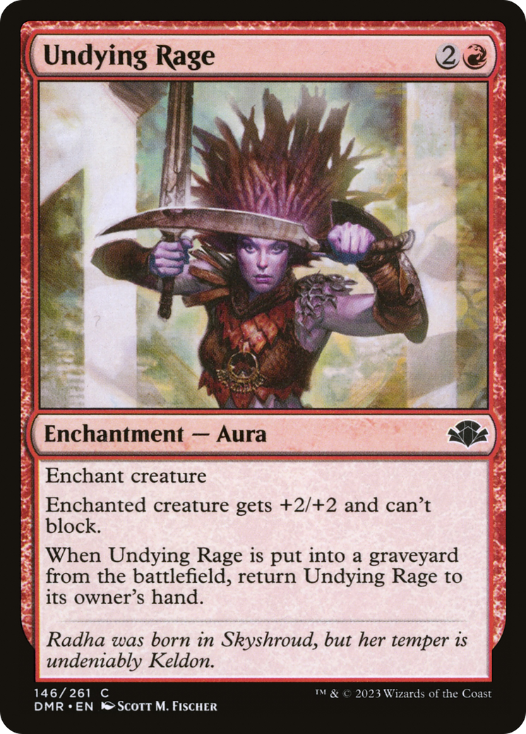 Undying Rage [Dominaria Remastered] | Gate City Games LLC