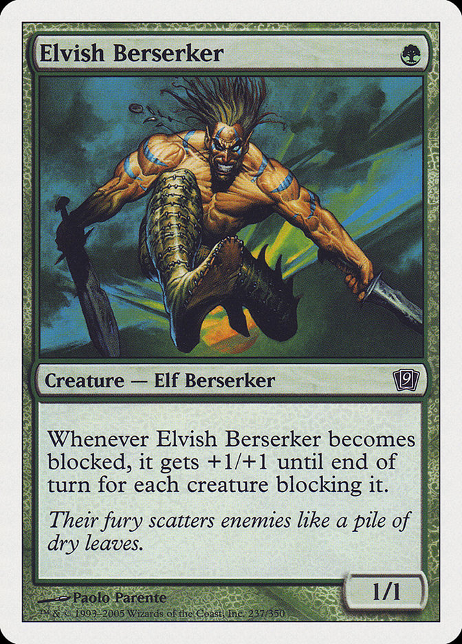 Elvish Berserker [Ninth Edition] | Gate City Games LLC