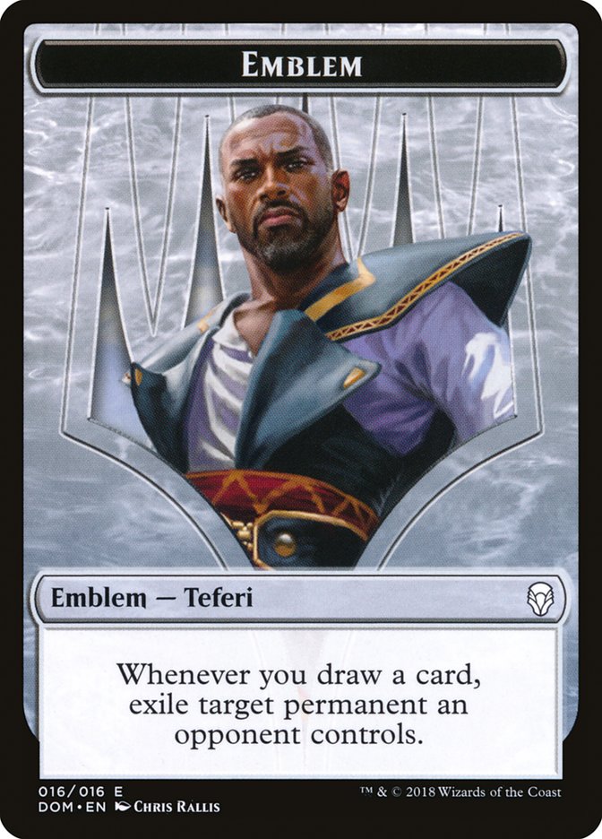 Teferi, Hero of Dominaria Emblem [Dominaria Tokens] | Gate City Games LLC