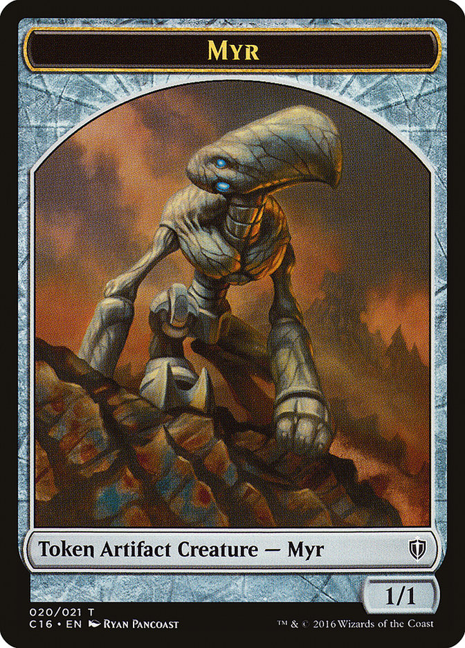 Myr // Bird (002) Double-Sided Token [Commander 2016 Tokens] | Gate City Games LLC