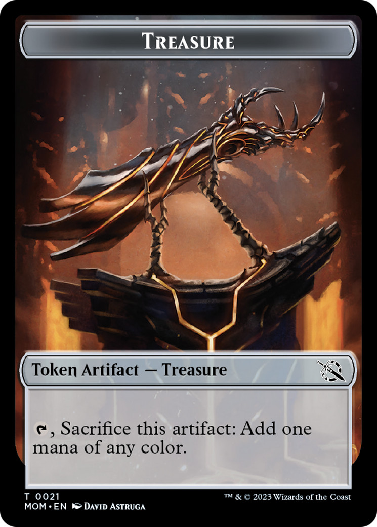 Treasure (21) // Phyrexian Hydra (11) Double-Sided Token [March of the Machine Tokens] | Gate City Games LLC