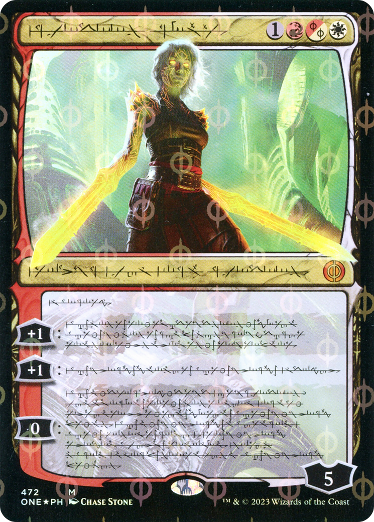 Nahiri, the Unforgiving (Phyrexian Step-and-Compleat Foil) [Phyrexia: All Will Be One] | Gate City Games LLC