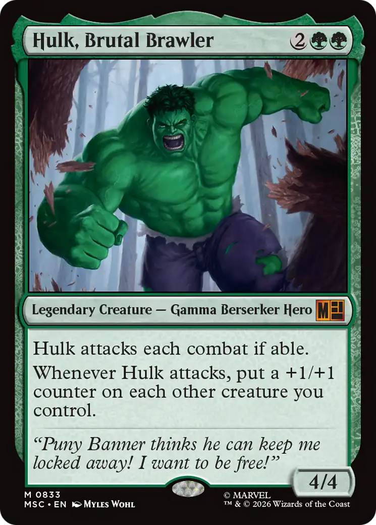 Hulk, Brutal Brawler [Marvel Super Heroes Commander] | Gate City Games LLC