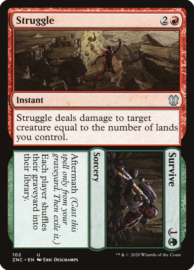 Struggle // Survive [Zendikar Rising Commander] | Gate City Games LLC