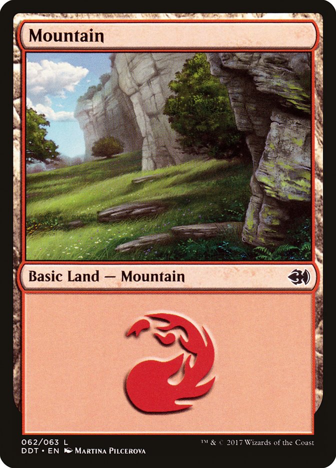 Mountain (62) [Duel Decks: Merfolk vs. Goblins] | Gate City Games LLC