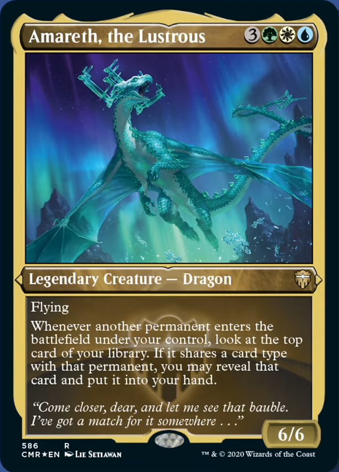 Amareth, the Lustrous (Etched) [Commander Legends] | Gate City Games LLC