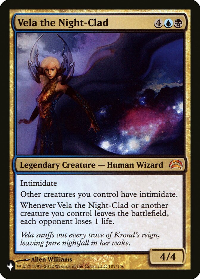 Vela the Night-Clad [The List] | Gate City Games LLC