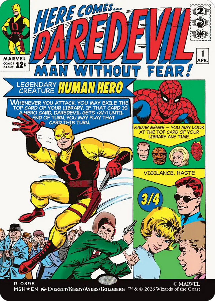Daredevil, Man Without Fear (Borderless) (0398) [Marvel Super Heroes] | Gate City Games LLC
