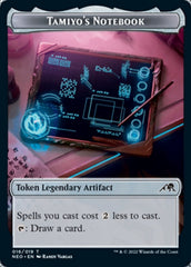 Samurai // Tamiyo's Notebook Double-Sided Token [Kamigawa: Neon Dynasty Tokens] | Gate City Games LLC