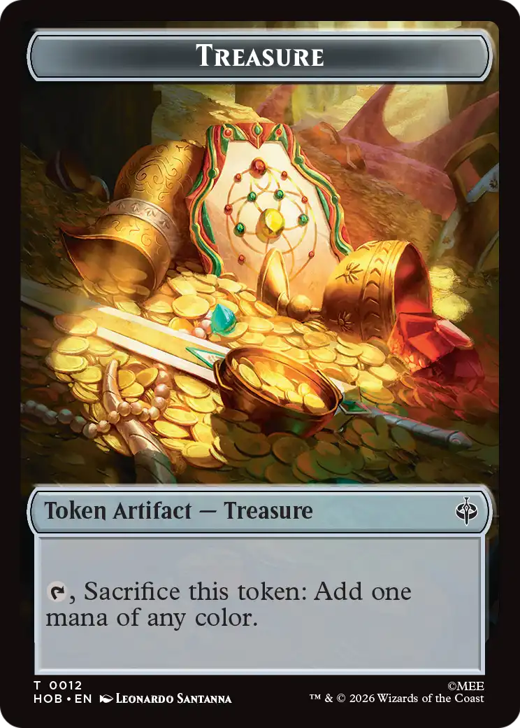 Goblin Army (0003) // Treasure (0012) Double-Sided Token [The Hobbit Tokens] | Gate City Games LLC