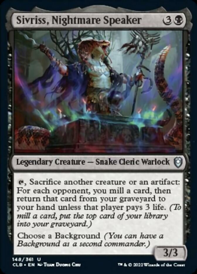 Sivriss, Nightmare Speaker [Commander Legends: Battle for Baldur's Gate] | Gate City Games LLC