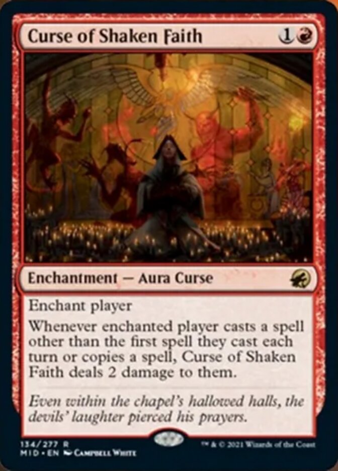 Curse of Shaken Faith [Innistrad: Midnight Hunt] | Gate City Games LLC