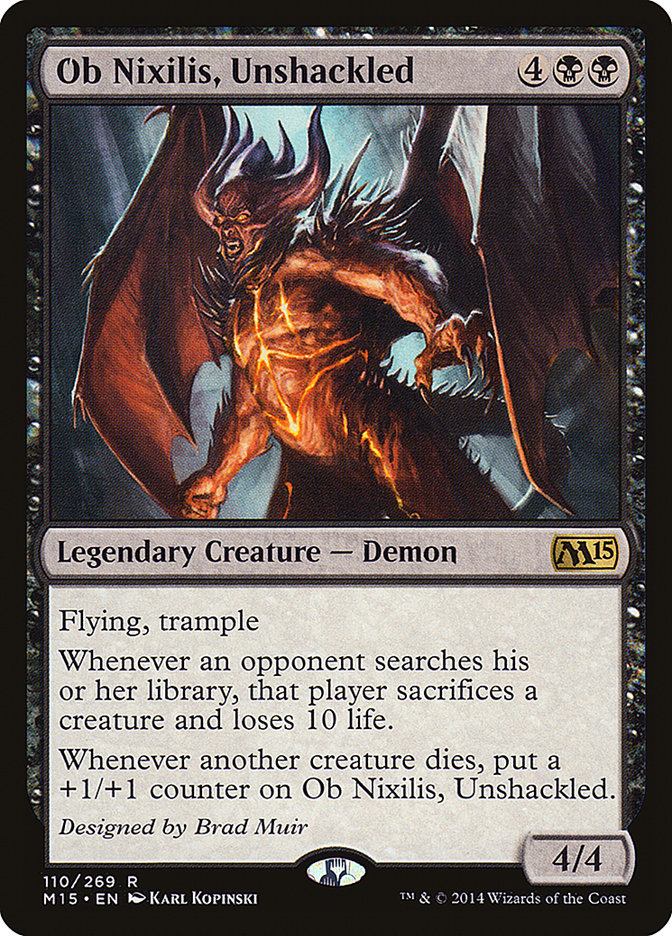 Ob Nixilis, Unshackled [Magic 2015] | Gate City Games LLC