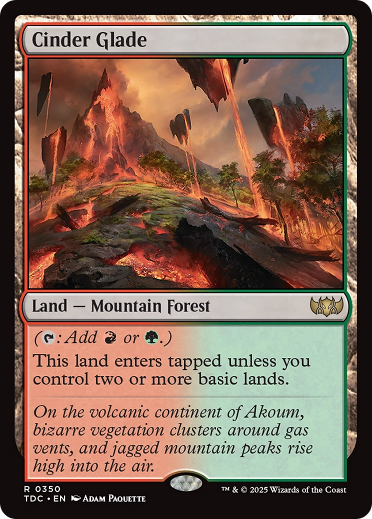 Cinder Glade [Tarkir: Dragonstorm Commander] | Gate City Games LLC