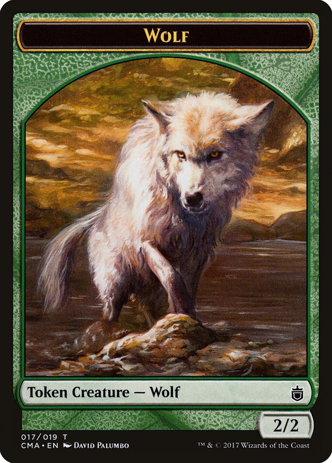 Wolf Token (017/019) [Commander Anthology Tokens] | Gate City Games LLC