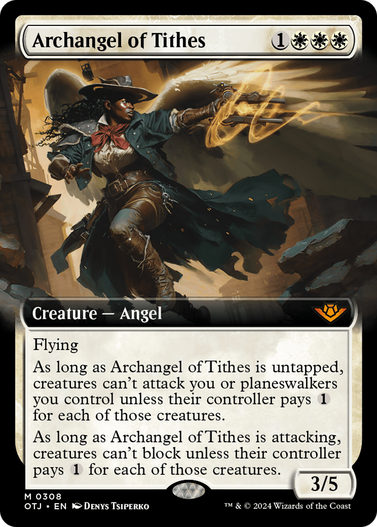 Archangel of Tithes (Extended Art) [Outlaws of Thunder Junction] | Gate City Games LLC