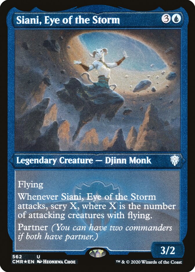 Siani, Eye of the Storm (Etched) [Commander Legends] | Gate City Games LLC
