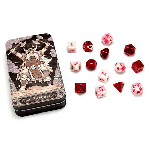 Class Dice Tin: Barbarian | Gate City Games LLC
