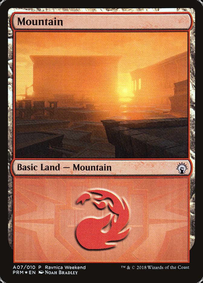 Mountain (A07) [Ravnica Allegiance Ravnica Weekend] | Gate City Games LLC