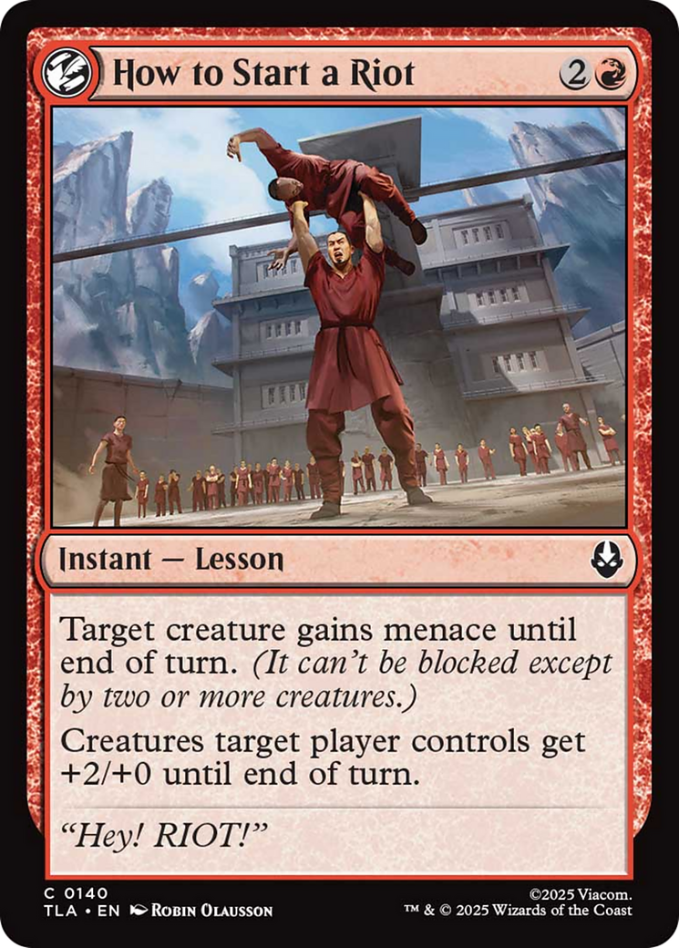 How to Start a Riot [Avatar: The Last Airbender] | Gate City Games LLC