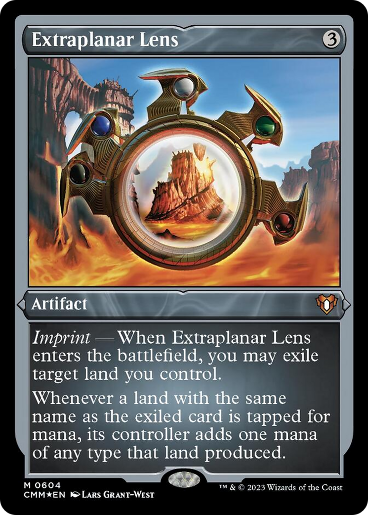 Extraplanar Lens (Foil Etched) [Commander Masters] | Gate City Games LLC