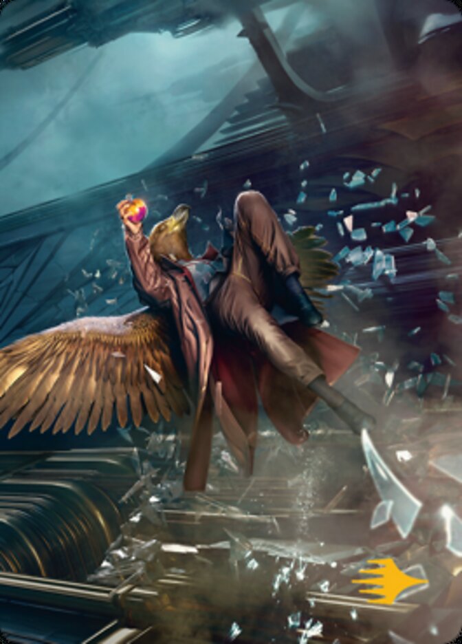 Skyway Robber Art Card (Gold-Stamped Signature) [Streets of New Capenna Art Series] | Gate City Games LLC