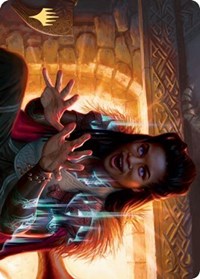 Birgi, God of Storytelling Art Card (Gold-Stamped Signature) [Kaldheim Art Series] | Gate City Games LLC