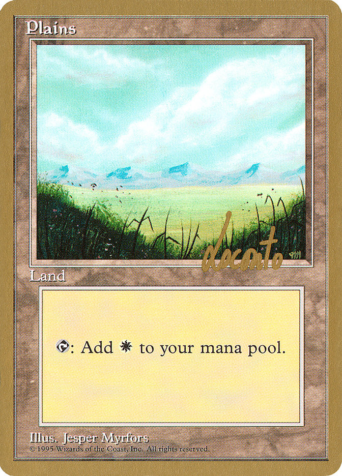 Plains (ml366) (Michael Loconto) [Pro Tour Collector Set] | Gate City Games LLC