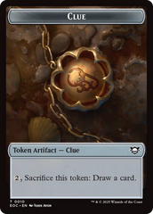 Copy // Clue Double-Sided Token [Edge of Eternities Commander Tokens] | Gate City Games LLC