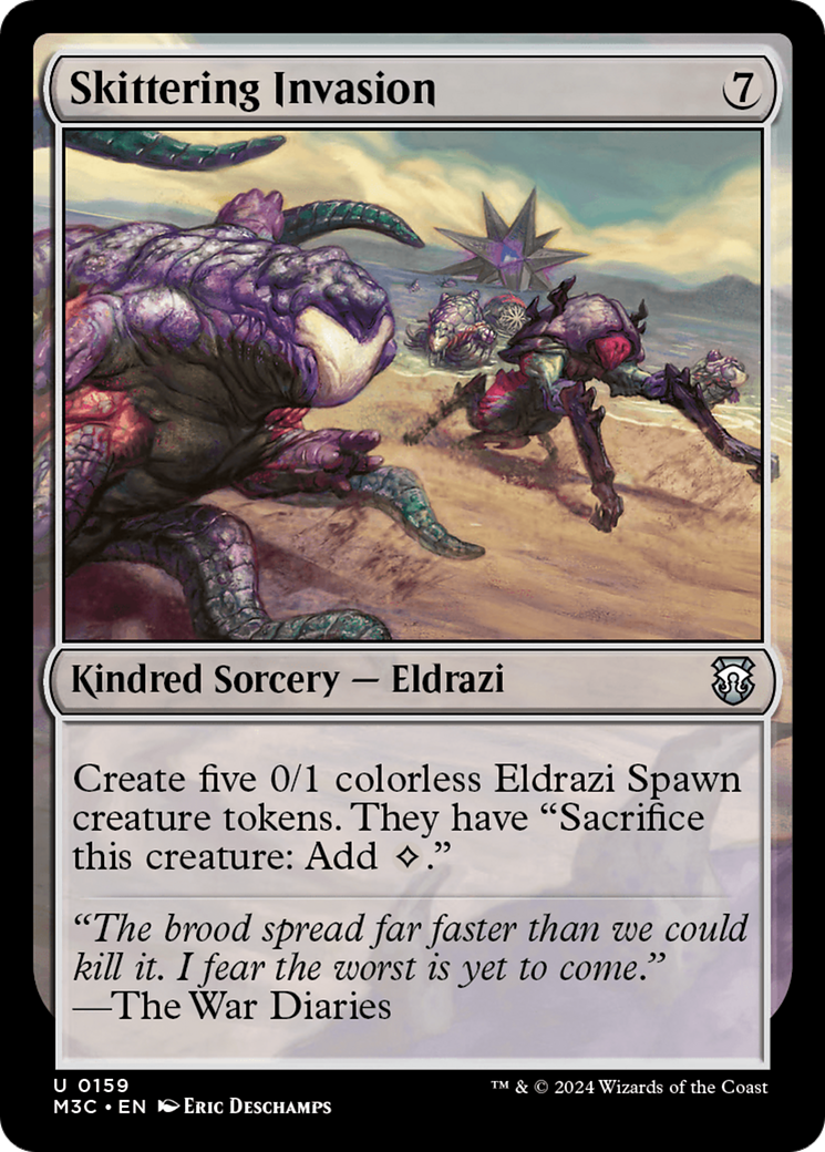 Skittering Invasion (Ripple Foil) [Modern Horizons 3 Commander] | Gate City Games LLC