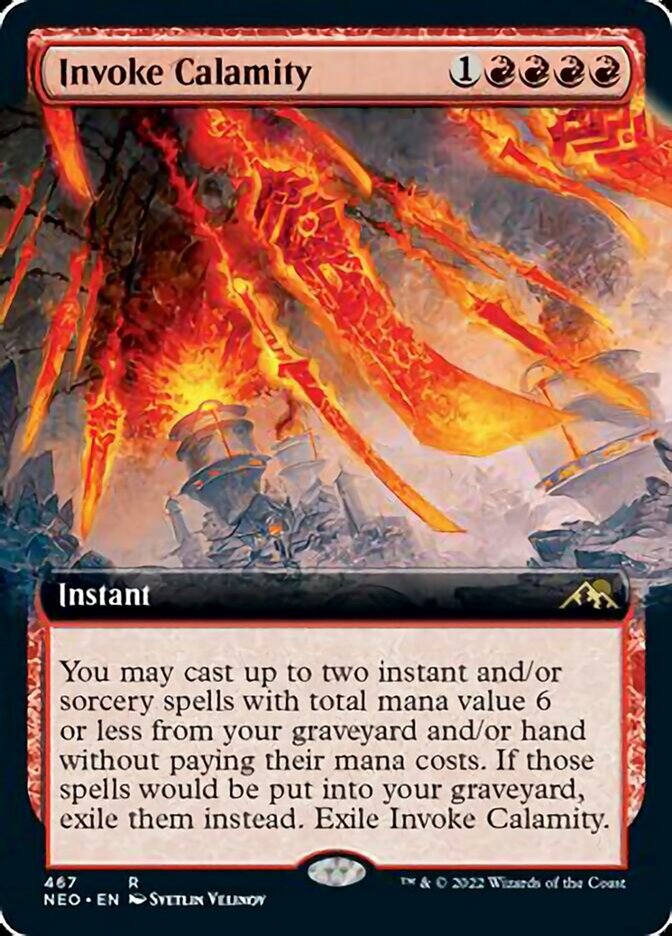 Invoke Calamity (Extended Art) [Kamigawa: Neon Dynasty] | Gate City Games LLC