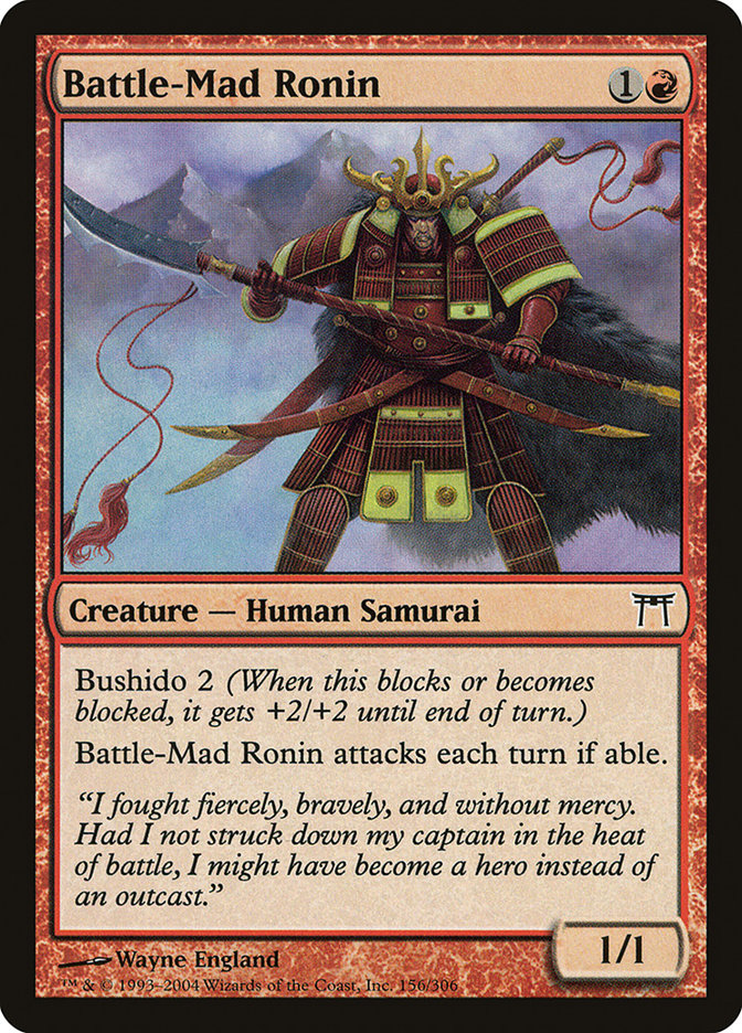 Battle-Mad Ronin [Champions of Kamigawa] | Gate City Games LLC