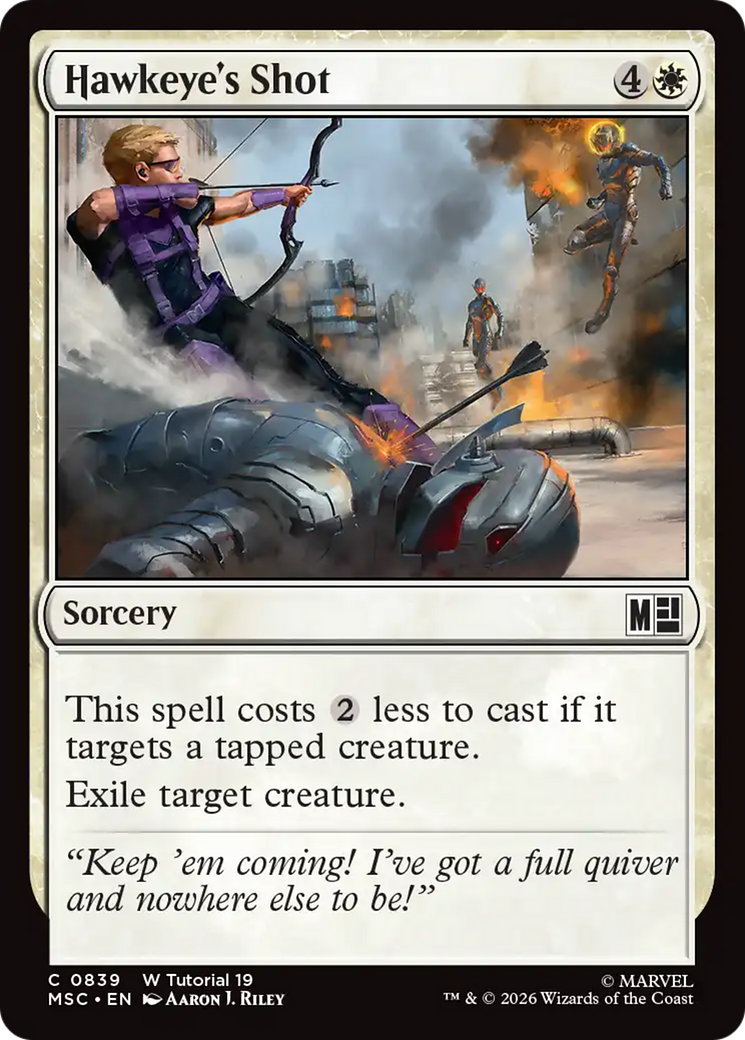 Hawkeye's Shot (0839) [Marvel Super Heroes Commander] | Gate City Games LLC