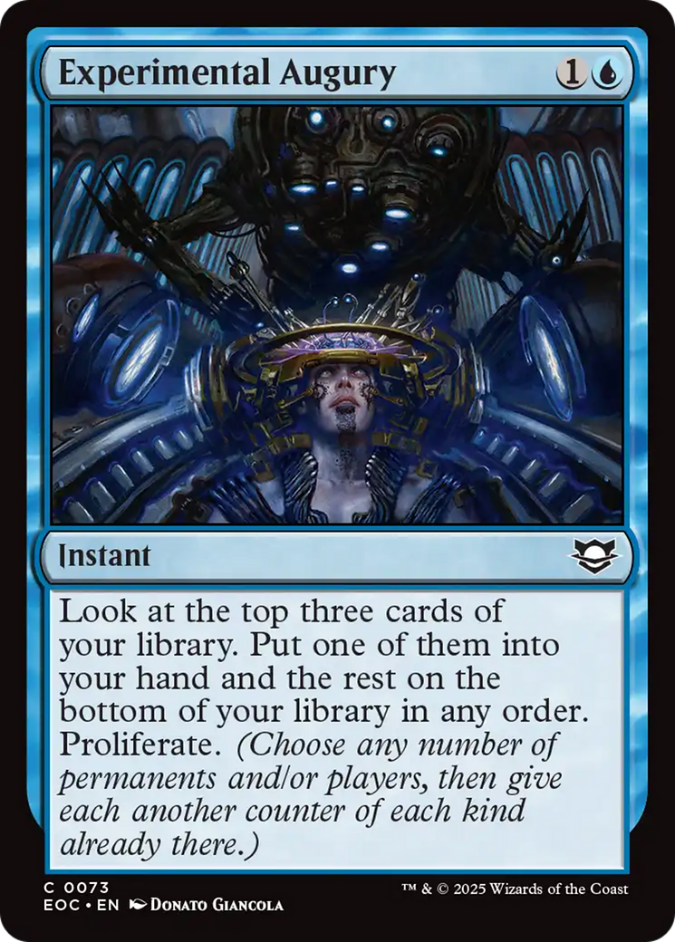 Experimental Augury [Edge of Eternities Commander] | Gate City Games LLC