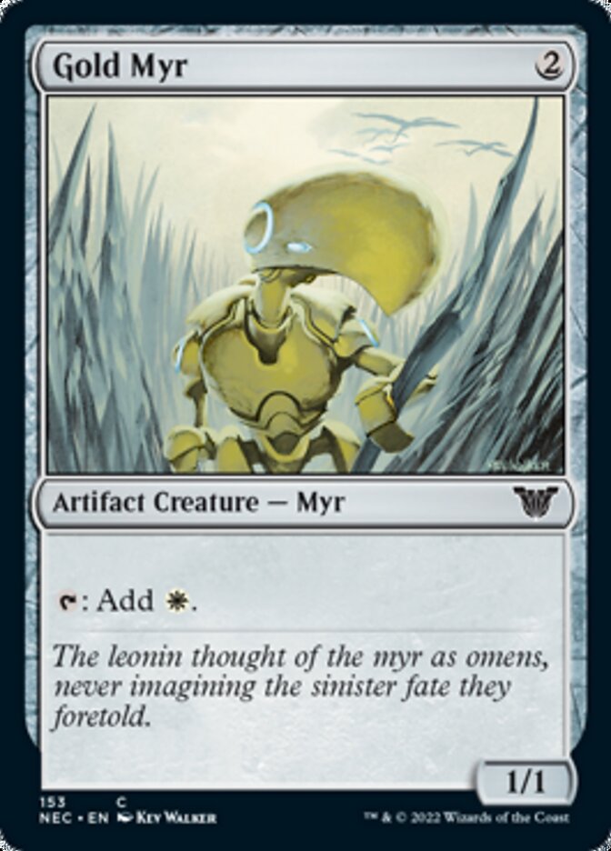Gold Myr [Kamigawa: Neon Dynasty Commander] | Gate City Games LLC