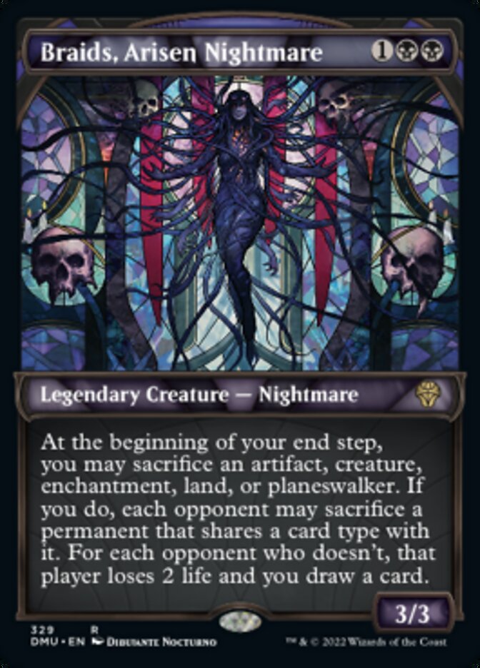 Braids, Arisen Nightmare (Showcase Textured) [Dominaria United] | Gate City Games LLC