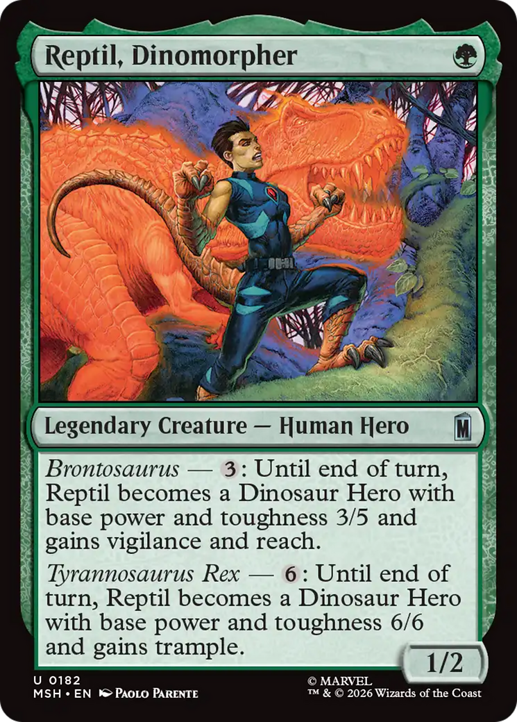 Reptil, Dinomorpher [Marvel Super Heroes] | Gate City Games LLC