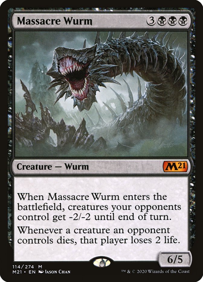 Massacre Wurm [Core Set 2021] | Gate City Games LLC