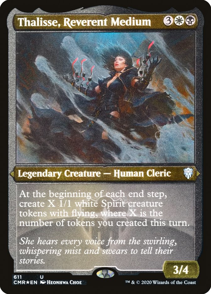 Thalisse, Reverent Medium (Etched) [Commander Legends] | Gate City Games LLC