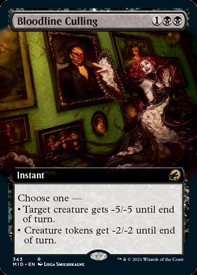 Bloodline Culling (Extended Art) [Innistrad: Midnight Hunt] | Gate City Games LLC