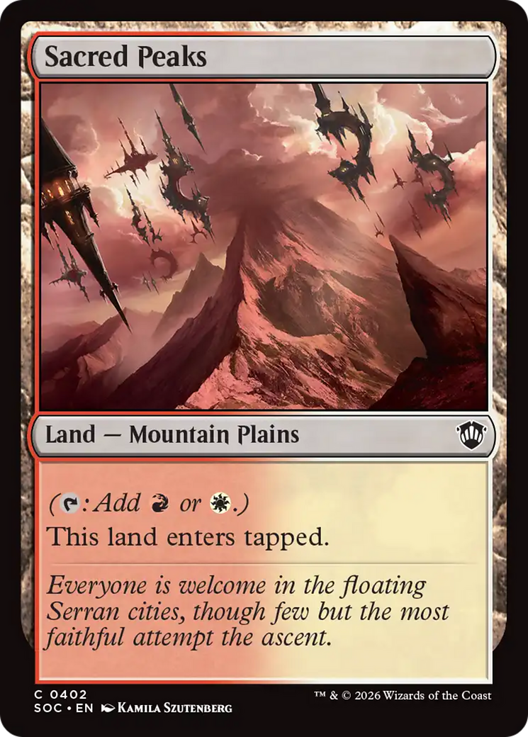Sacred Peaks [Secrets of Strixhaven Commander] | Gate City Games LLC