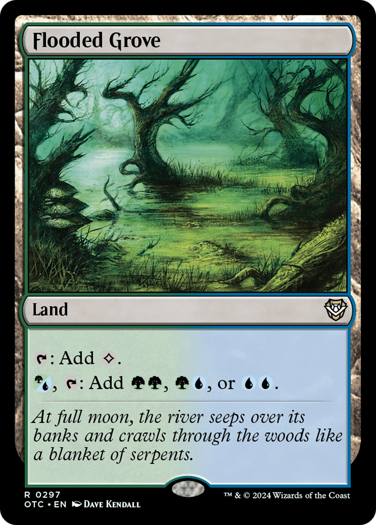 Flooded Grove [Outlaws of Thunder Junction Commander] | Gate City Games LLC